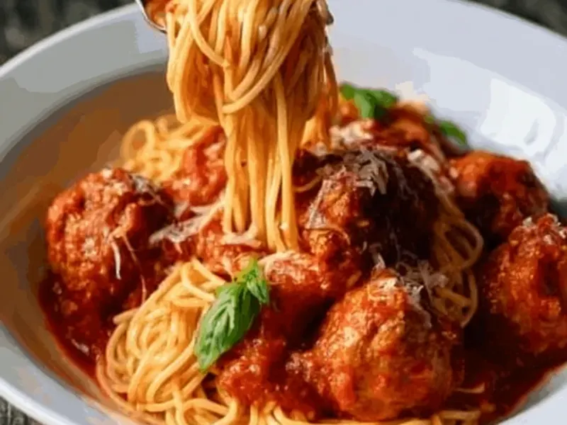 Easy Family Spaghetti and Meatballs for Camping