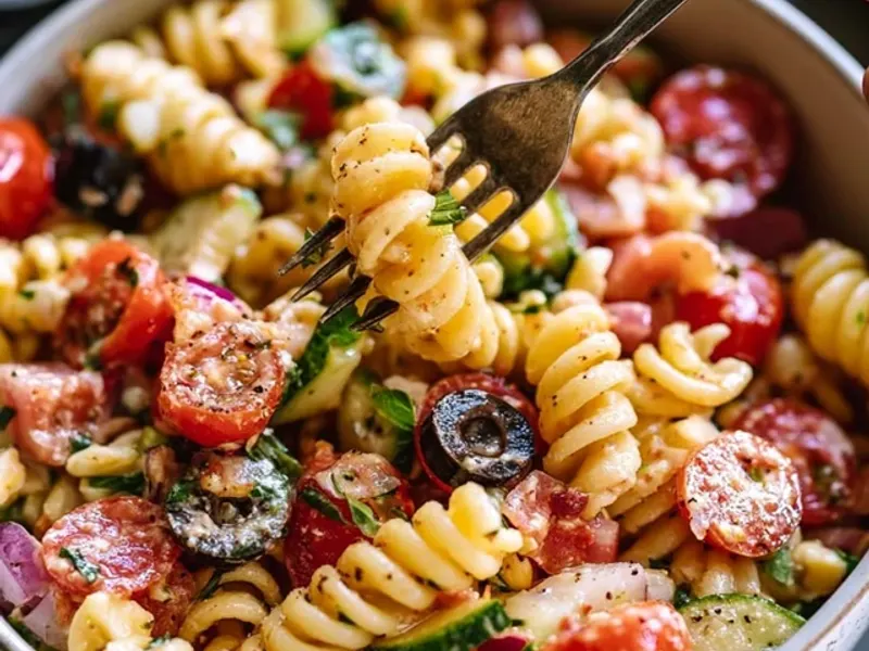 Easy Lunchbox Pasta Salad for Camping