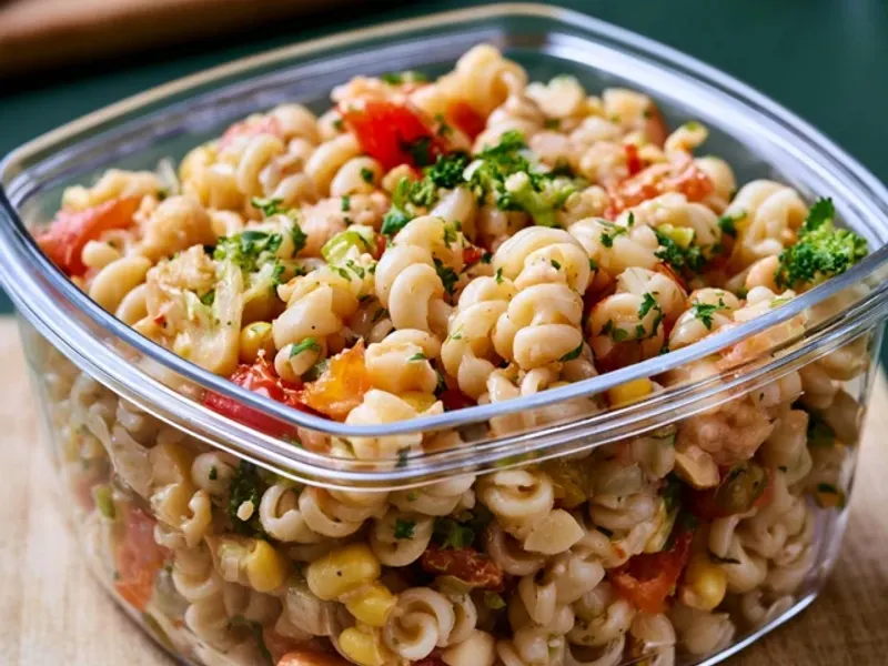 Lunchbox Pasta Salad That Survives a Hike
